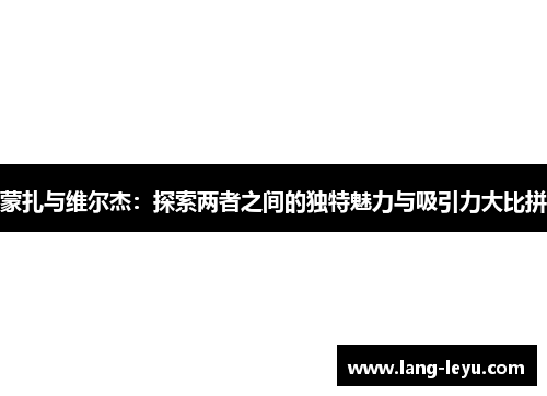 蒙扎与维尔杰：探索两者之间的独特魅力与吸引力大比拼